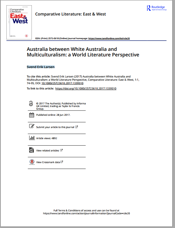 Comparative Literature: East & West