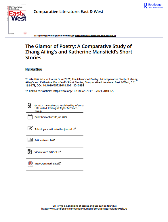 Comparative Literature: East & West