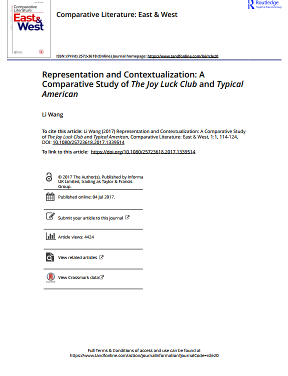 Comparative Literature: East & West