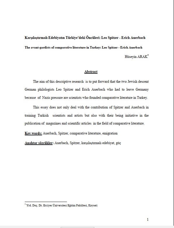  Erciyes Üniversitesi Eğitim Fakültesi, Kayseri